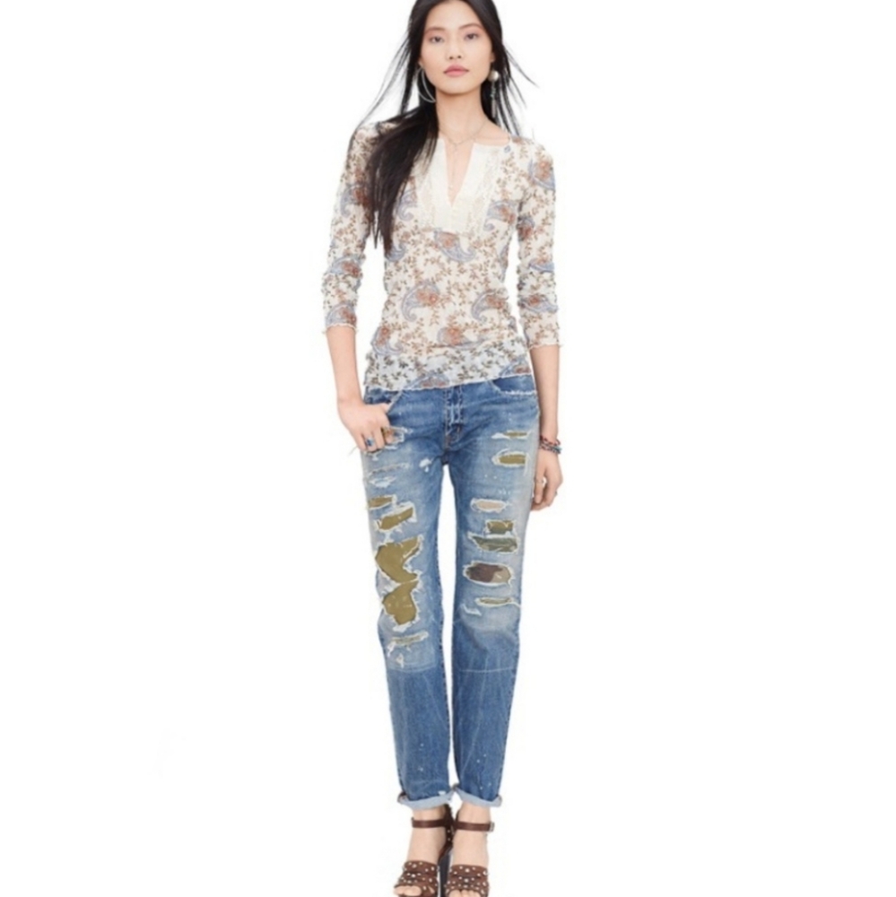 Ralph Lauren Denim & Supply paisley lace top Size Medium - Picture 4 of 12
